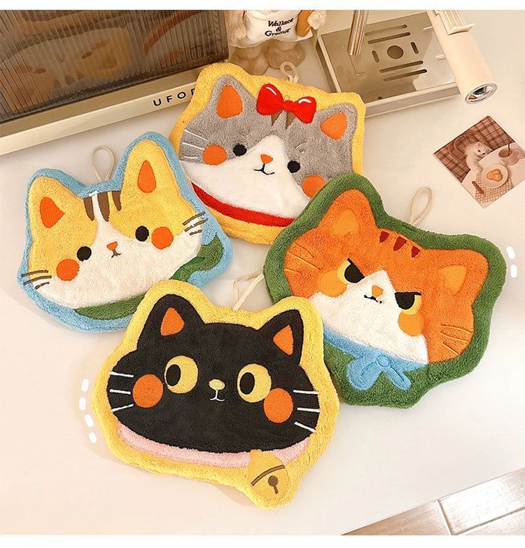 Yunikon - Handdoek van kattenkoraalfleece (verschillende ontwerpen)