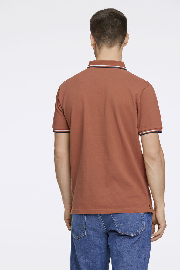 Lindbergh Polo shirt w. contrast piping Rød