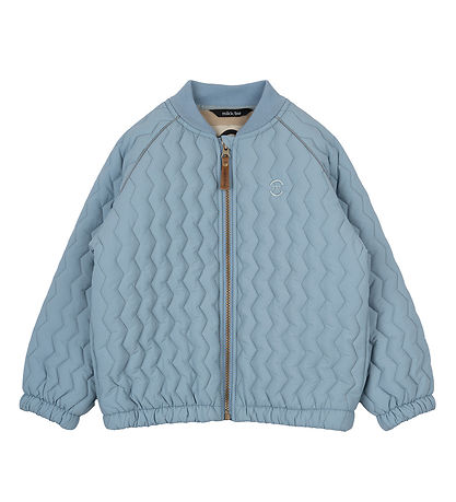 Mikk-Line Bomberjacke - Faded Denim m. Beetle