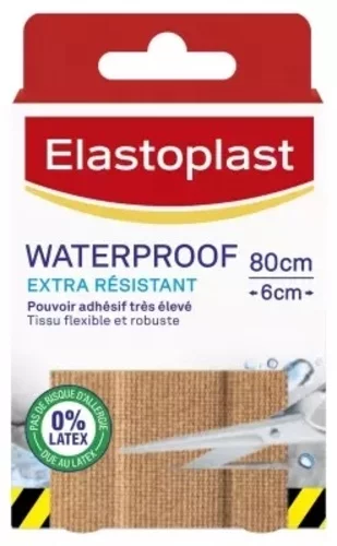 Pansements Waterproof Extra Résistants - Elastoplast - 8 bandes 10 x 6cm