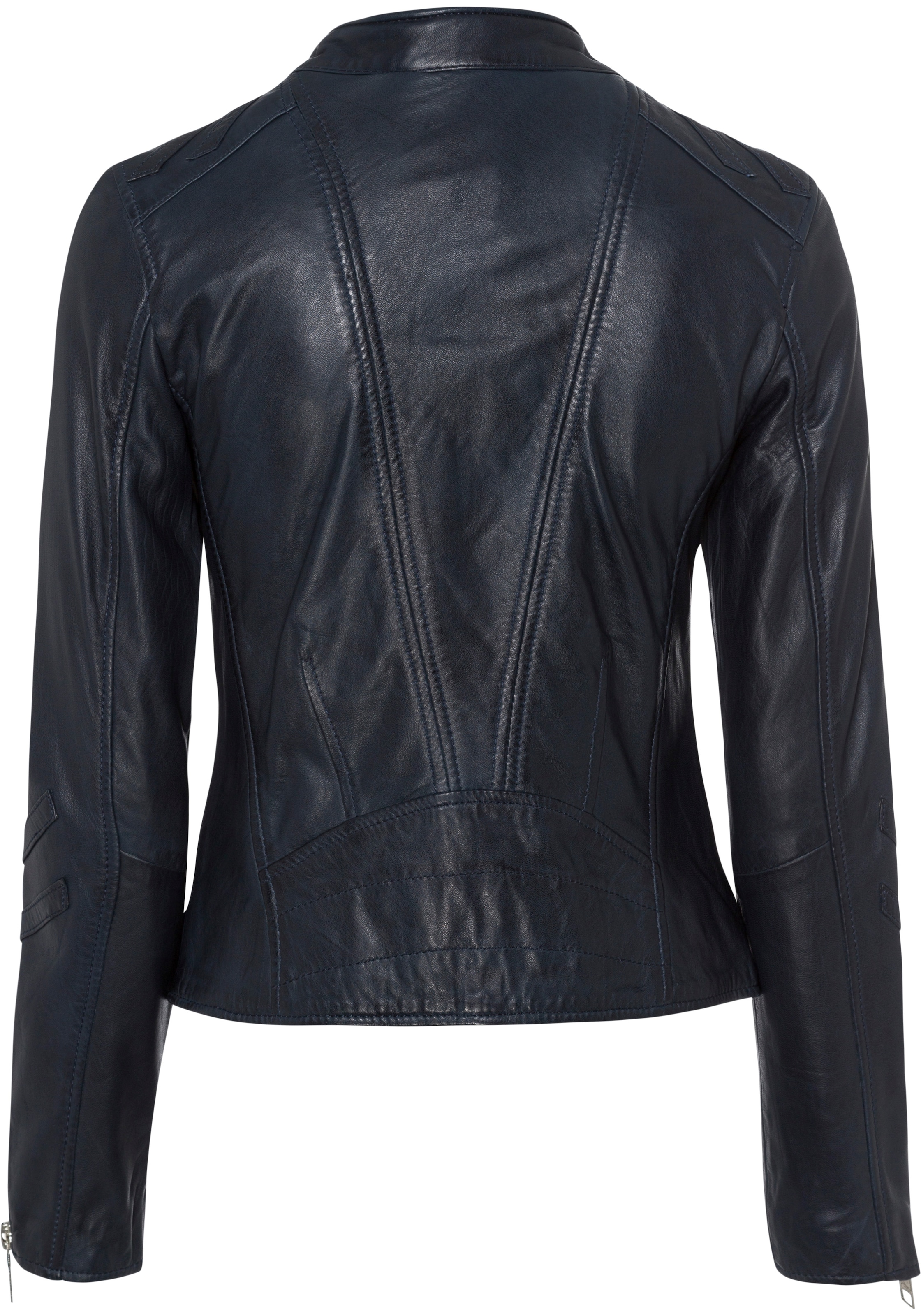 Maze Lederjacke mit Fast-forward-Applikationen