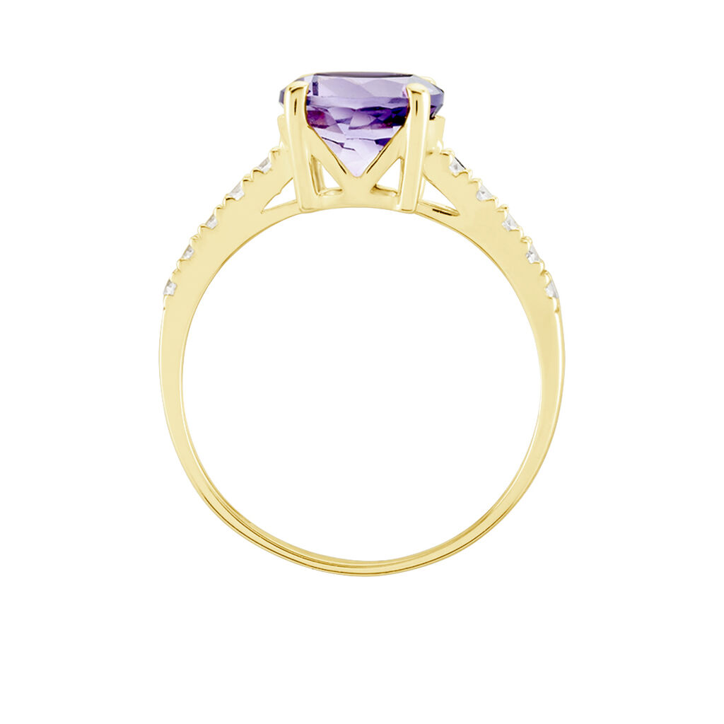 Bague Or Jaune Terese Améthyste