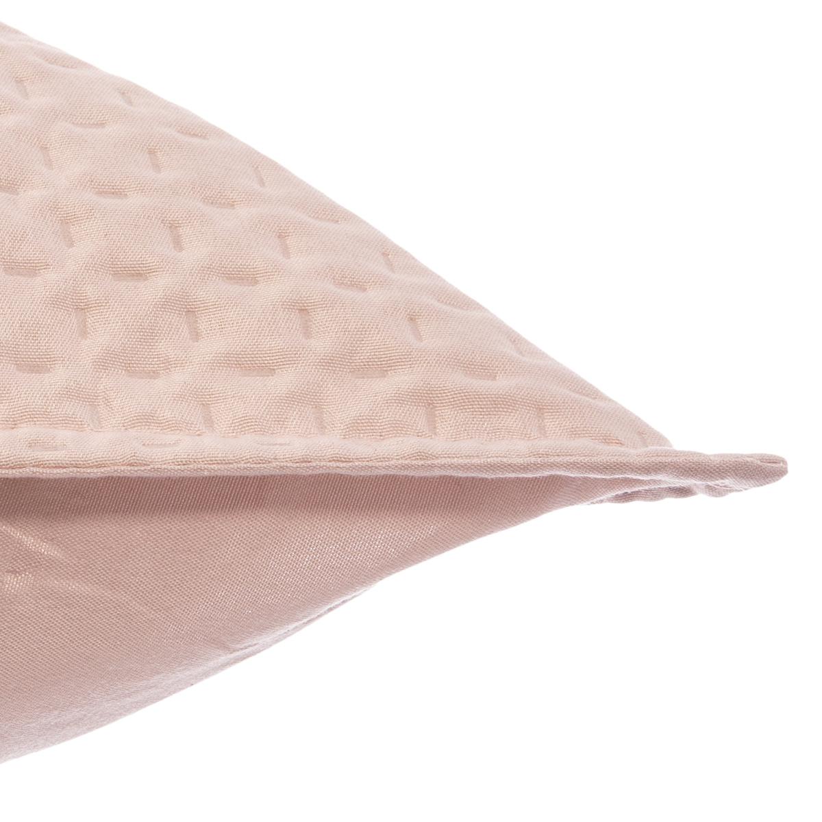 DESSUS DE LIT ET 2 TAIES DOLCE ROSE POUDRE 260X240CM