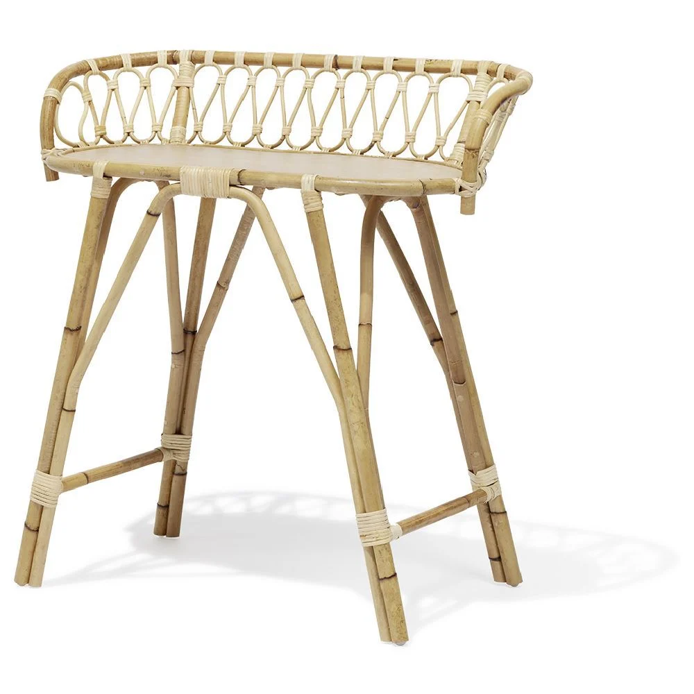 Coiffeuse Léonie rotin naturel - L85xP45xH85 cm