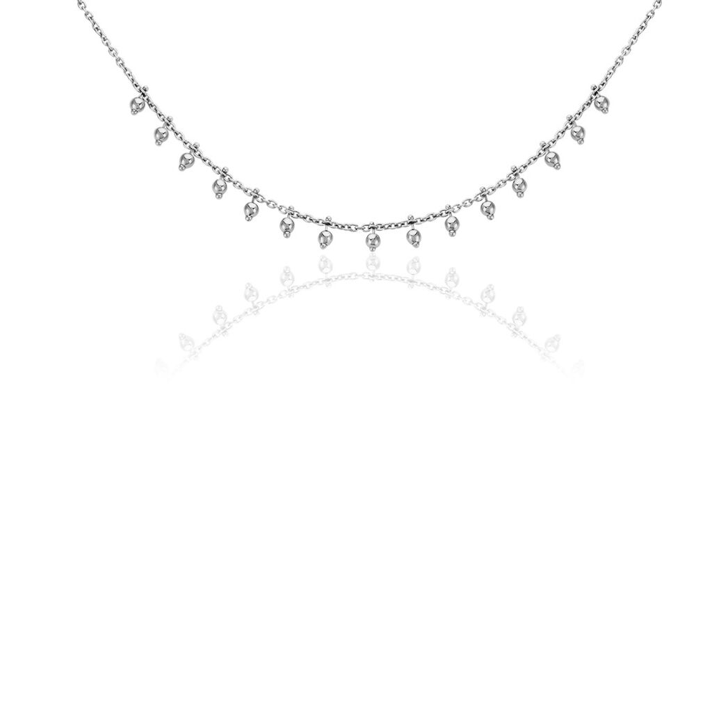 Collier Fancy Argent Blanc