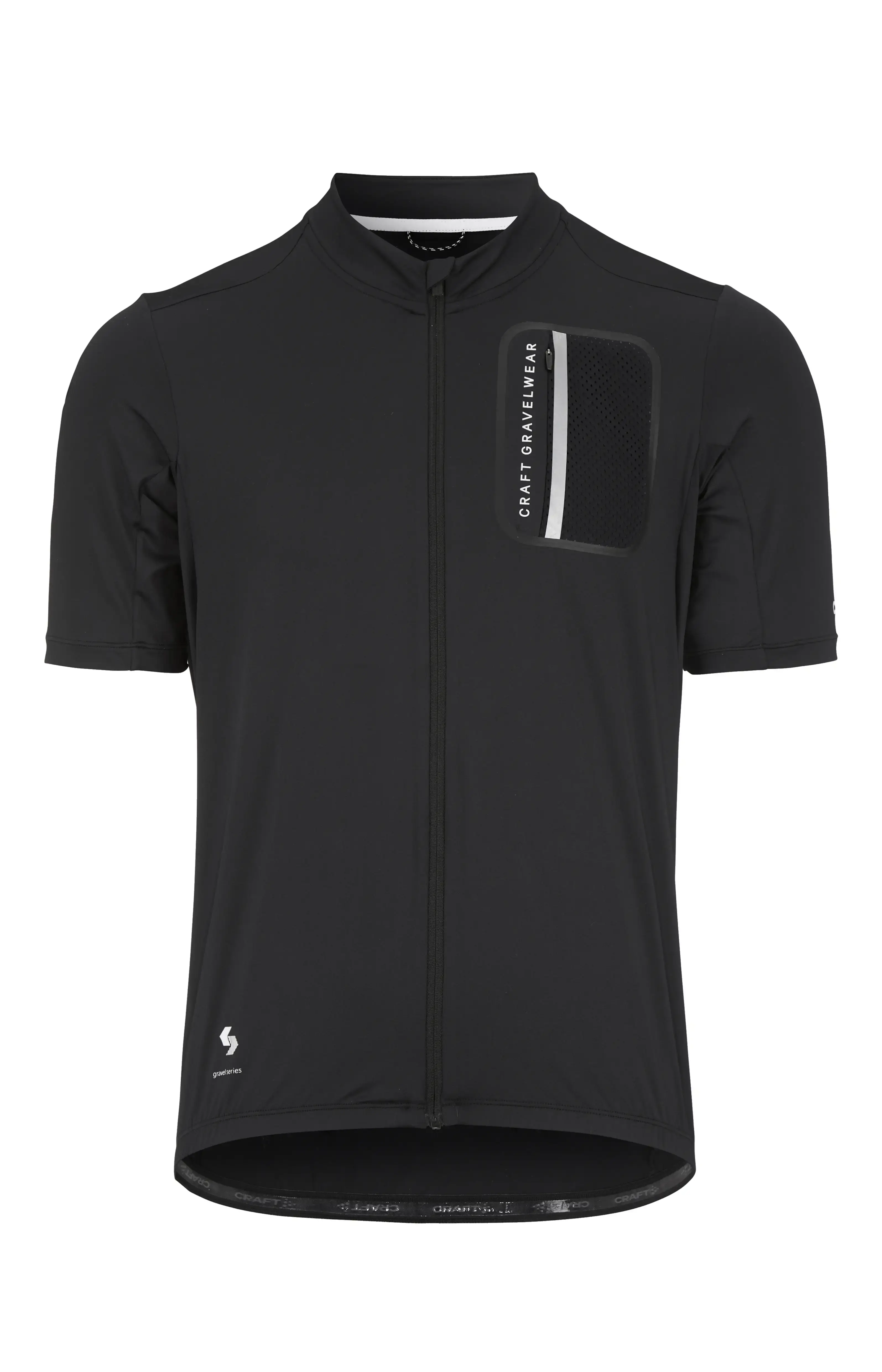 Craft ADV Gravel Fietsshirt Korte Mouwen Zwart Heren