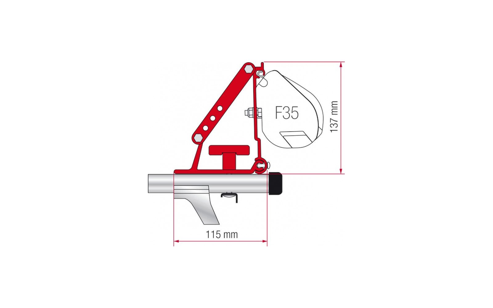 Fiamma Halterung Kit Auto F35 Pro Dachmontage