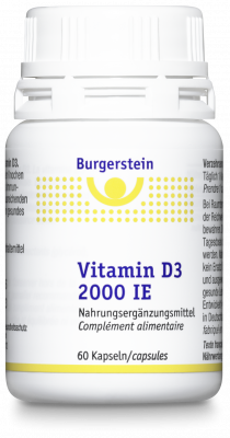 BURGERSTEIN Vitamin D3 Kaps 2000 IE Ds 60 Stk