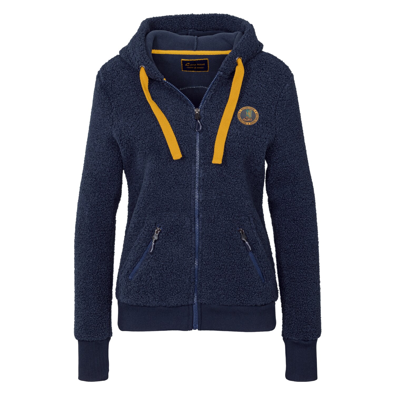 L-pro West Teddy-Fleecejacke  - navy