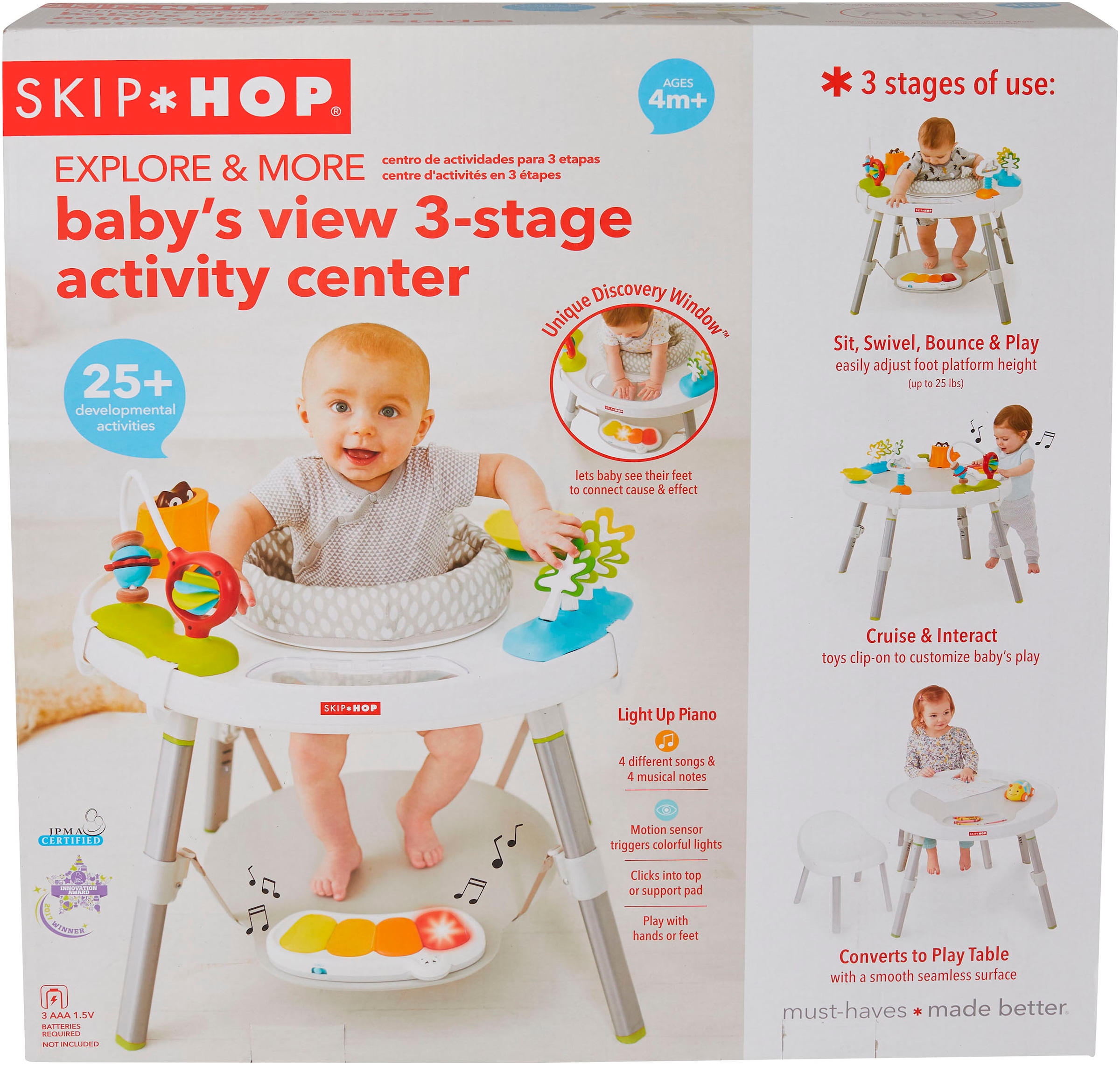 Skip Hop Spieltisch »Explore & More 3-in-1 Spielcenter«