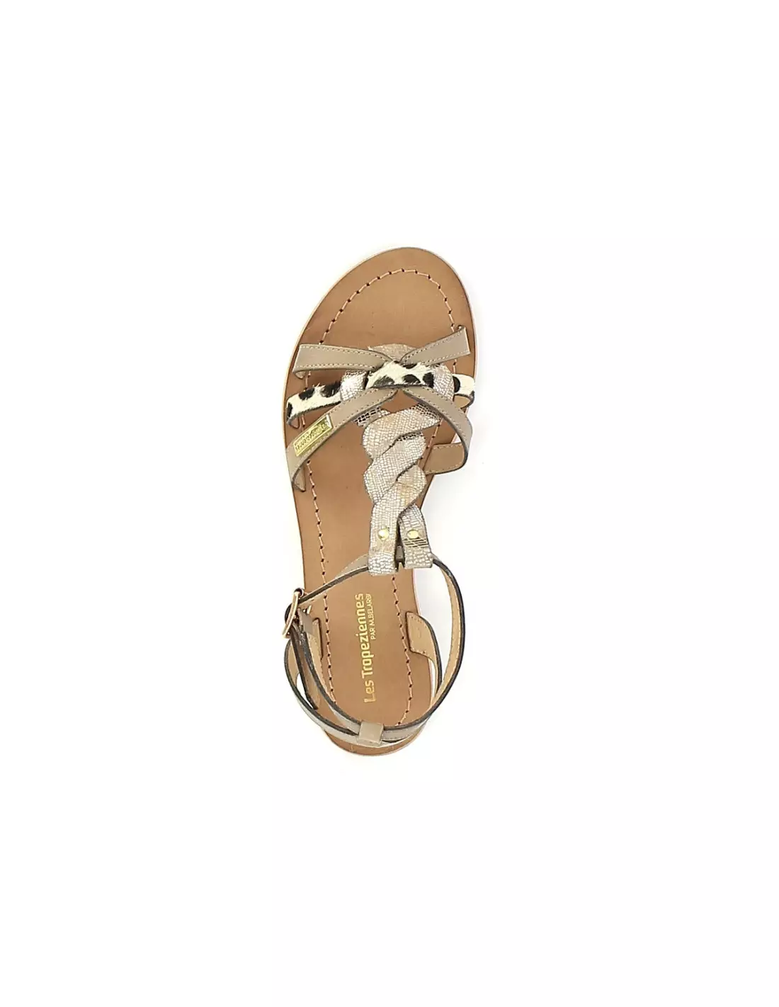 LES TROPEZIENNES HAMS TAUPE MARRON - Sandales & nu-pieds Taupemarron
