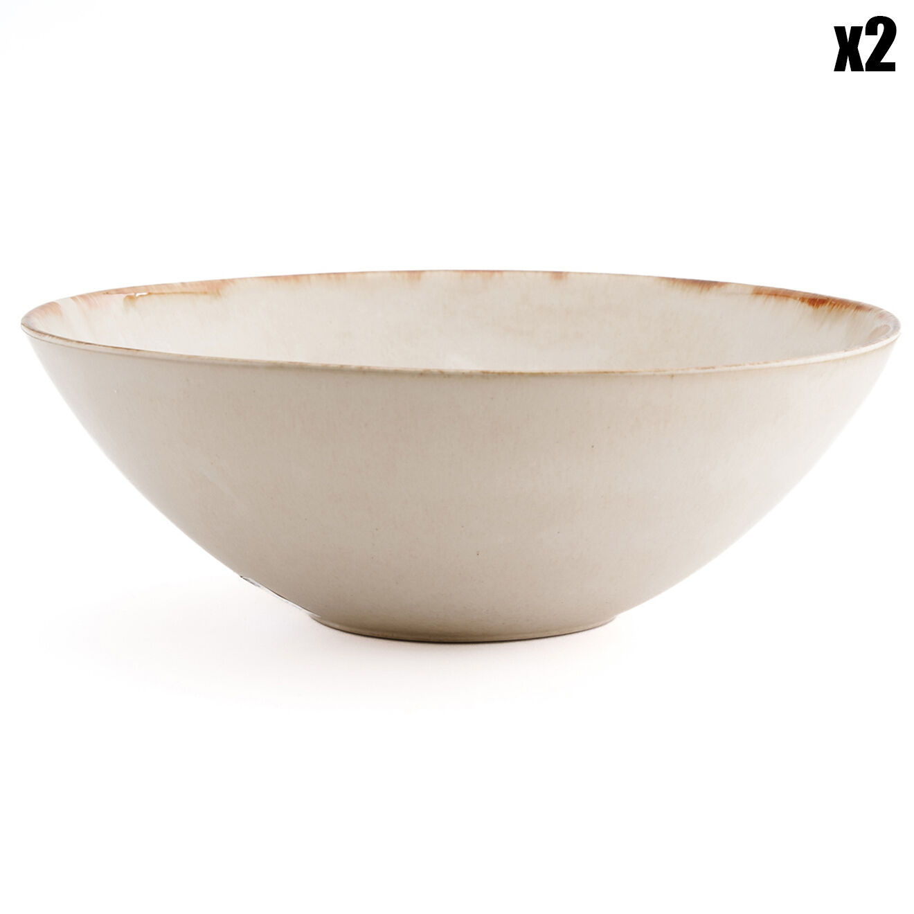 Bazar Bizar 2 Plats Cascais blancs - D.32x10 cm
