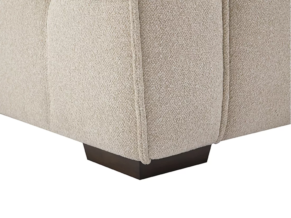 Canapé 3 places en tissu chiné beige SAVATO
