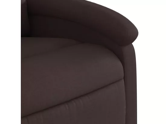 Fauteuil inclinable Marron foncé Tissu