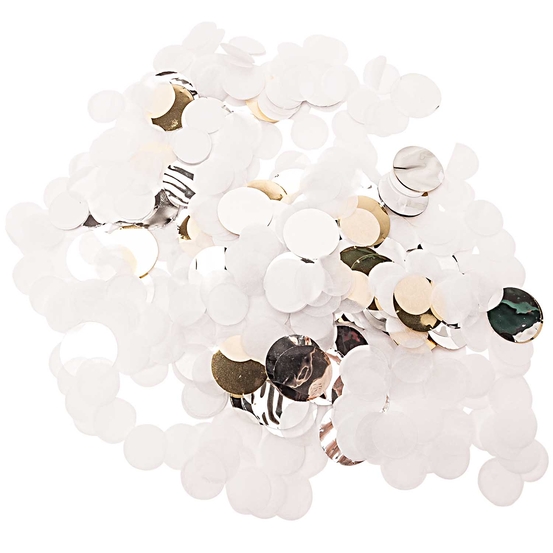 Canon popper Confettis blanc 8g - 175 x 45 x 45 mm