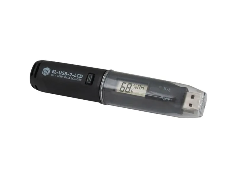 Lascar Electronics EL-USB-2-LCD EL-USB-2-LCD Multi-datalogger Mål Temperatur, Luftfugtighed -35 til 80 °C 0 til 100 % rF
