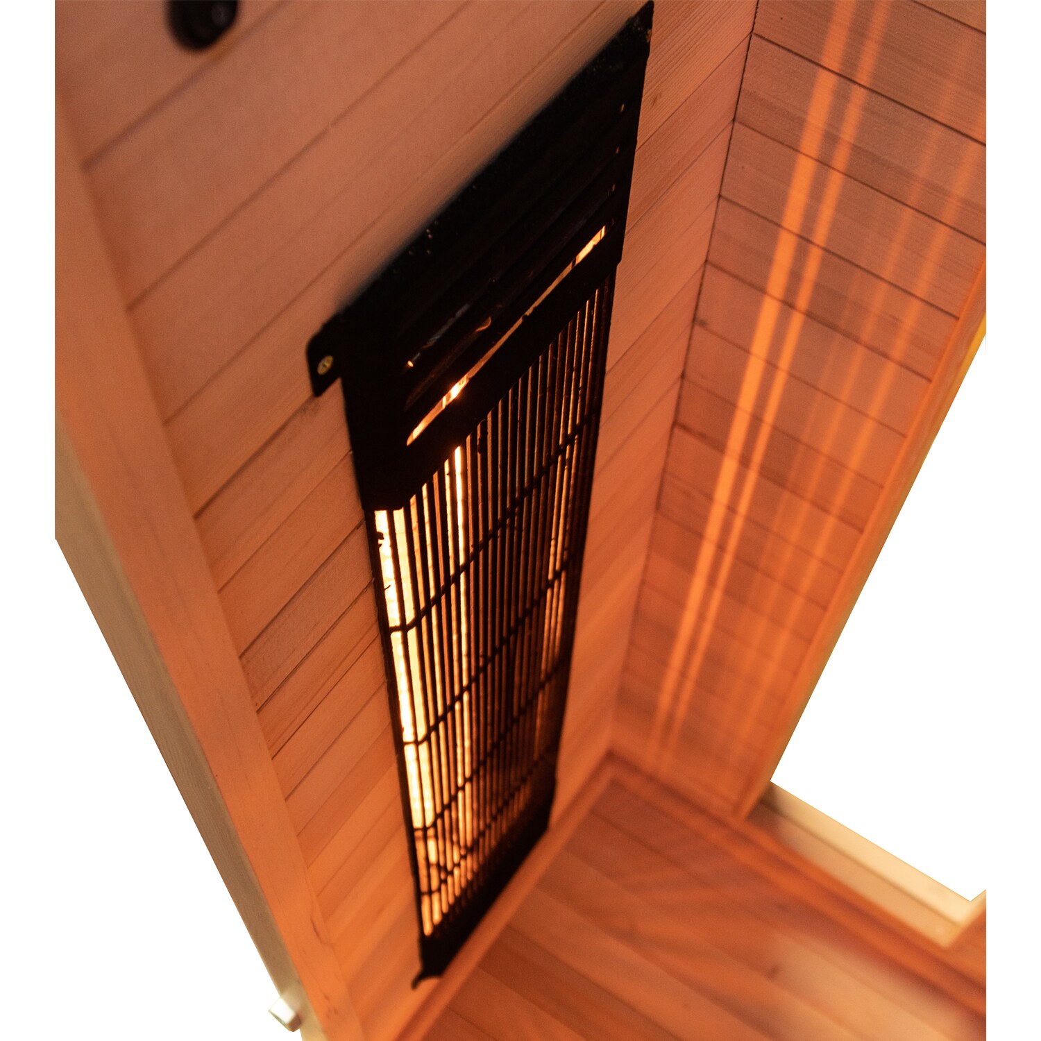 Dewello® Infrarotkabine Infrarotsauna CALGARY 115cm x 105cm inkl. 5 Vollspektrumstrahler, Farblichttherapie, LED