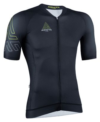 Maillot Manches Courtes Adicta Lab Valent Noir Titanium