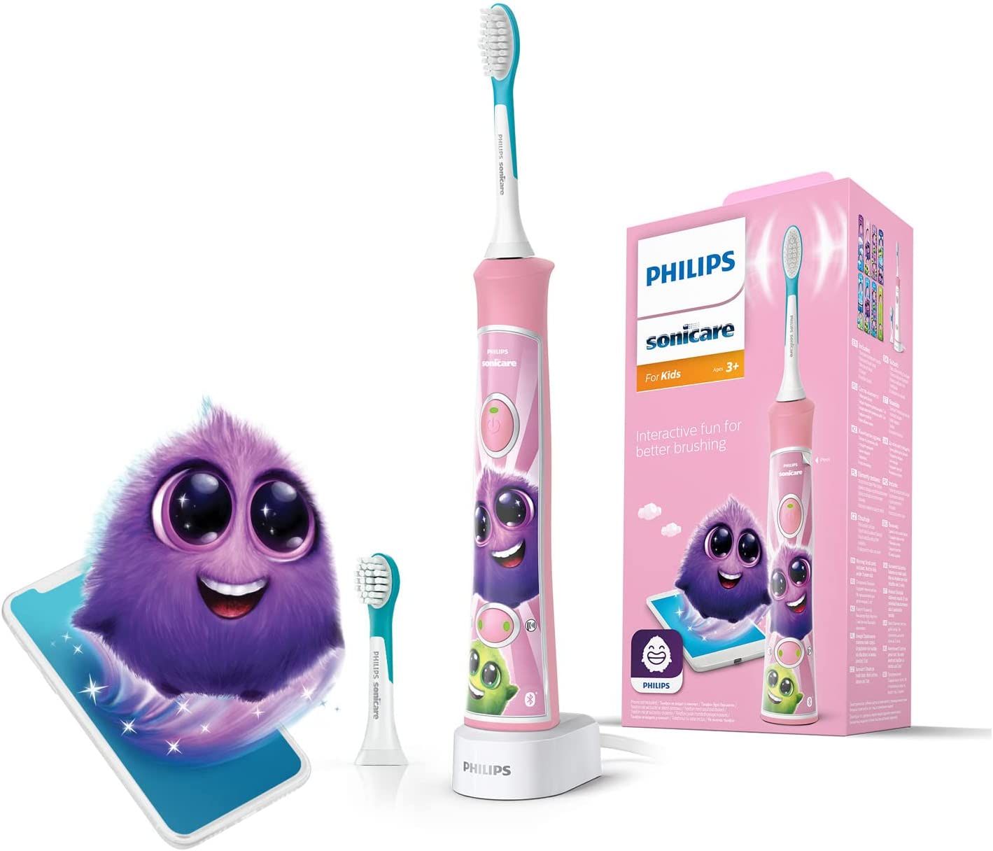 Philips Sonicare For Kids Elektrische Schallzahnbürste, Integriertes Bluetooth, Coaching-App