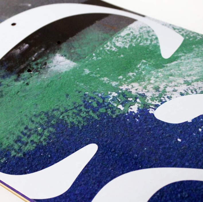 Skateboard CAFE JLH Deck Navy Green 8.7