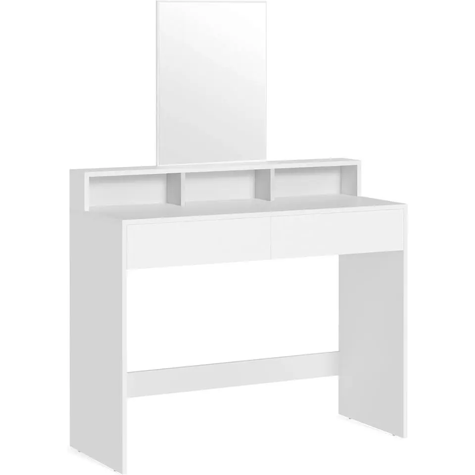 Furnihaus Makeup tafel met rechthoekige spiegel en 2 lades