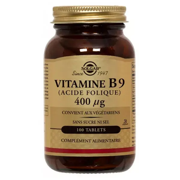 Solgar Vitamina B9 400μg 100 comprimidos