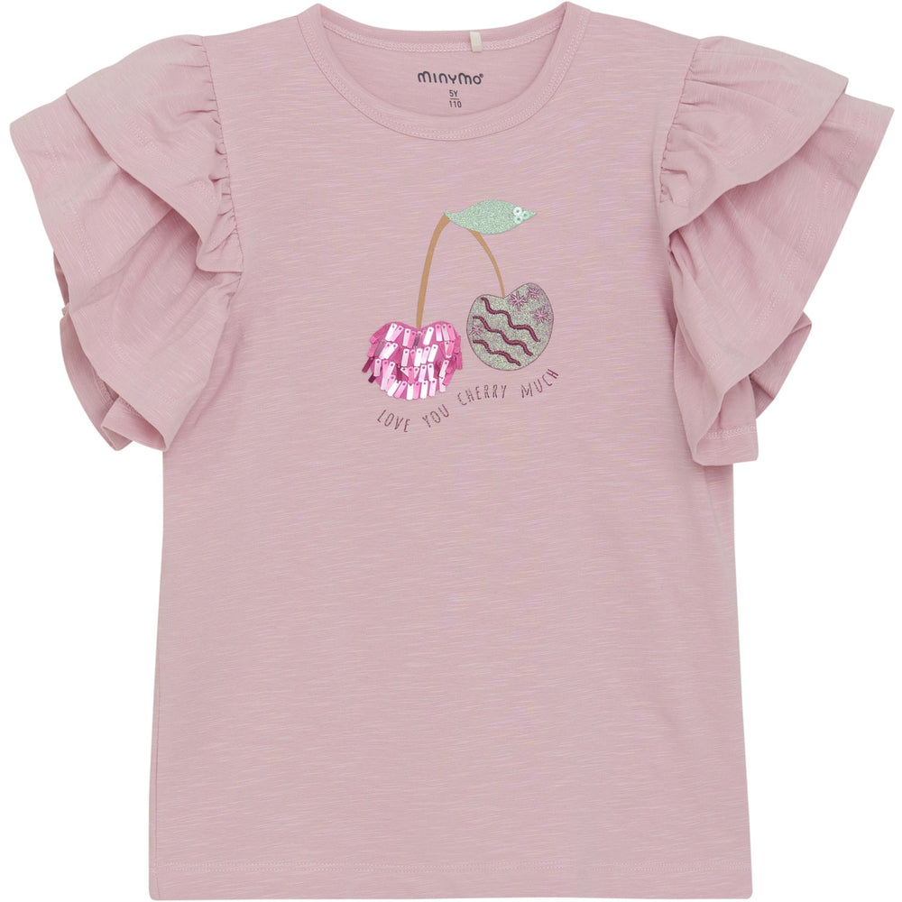 Køb Minymo Bleached Mauve T-Shirt Ss