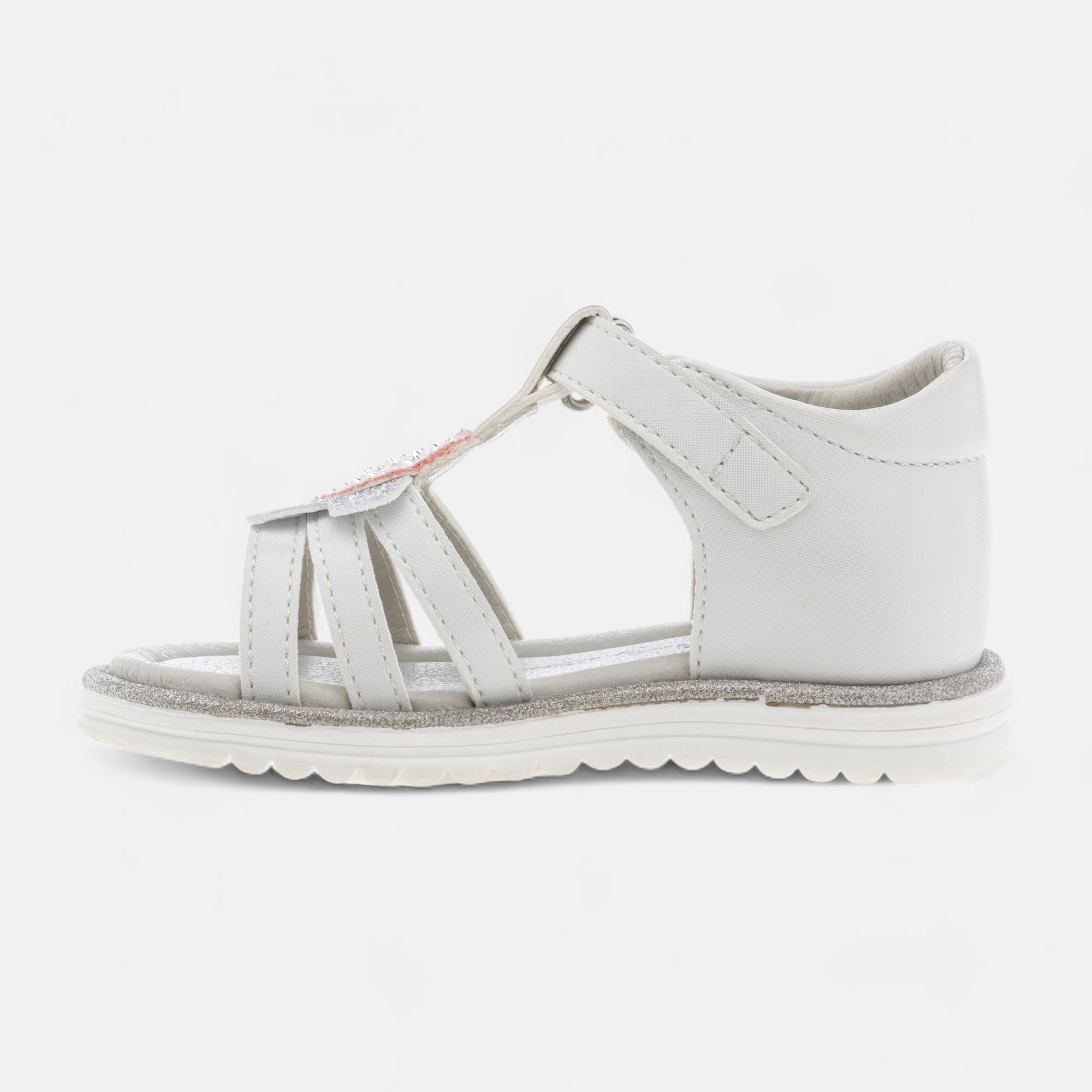 Nu-pieds Bébé fille argent