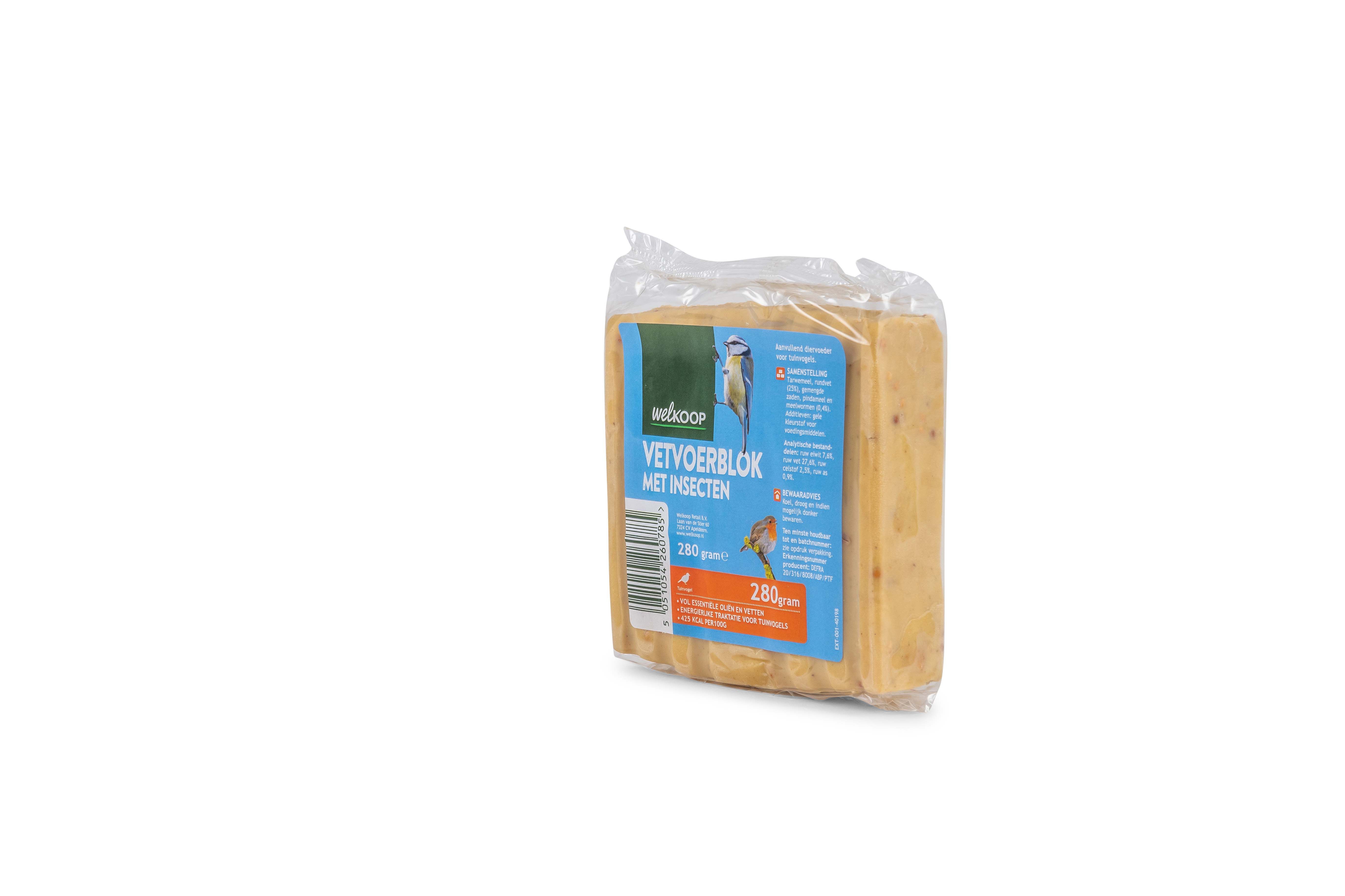 Welkoop - Vetblok - Tuinvogelvoer - insecten