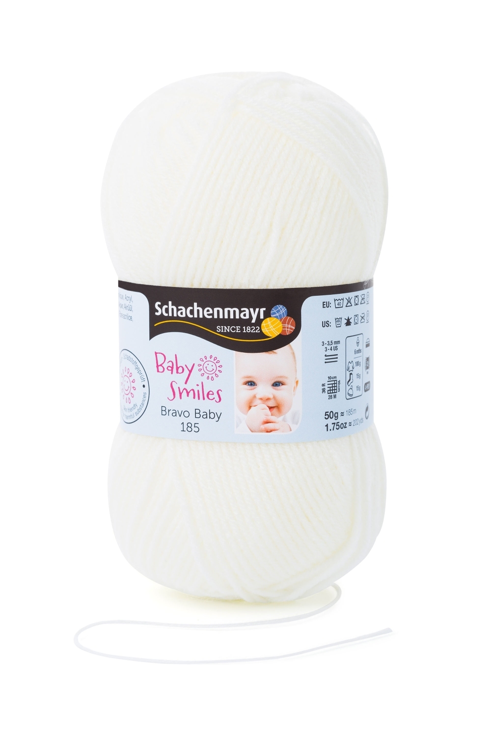 Wolle BRAVO BABY 185 - natur - 50g
