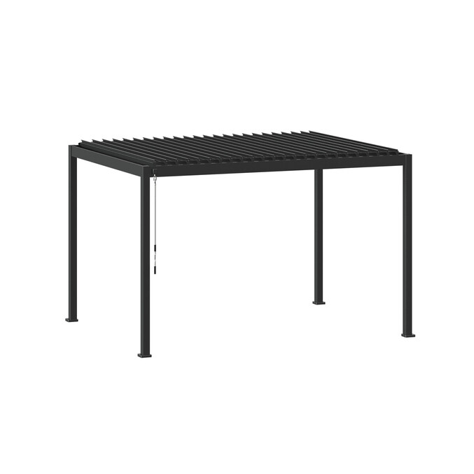 Pergola EVORA avec 3 persiennes et 2 stores