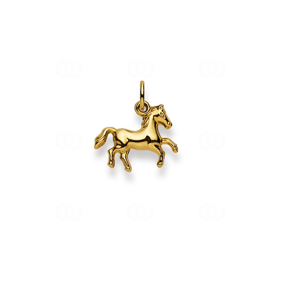 Anhänger 750/18 K Gelbgold Pferd