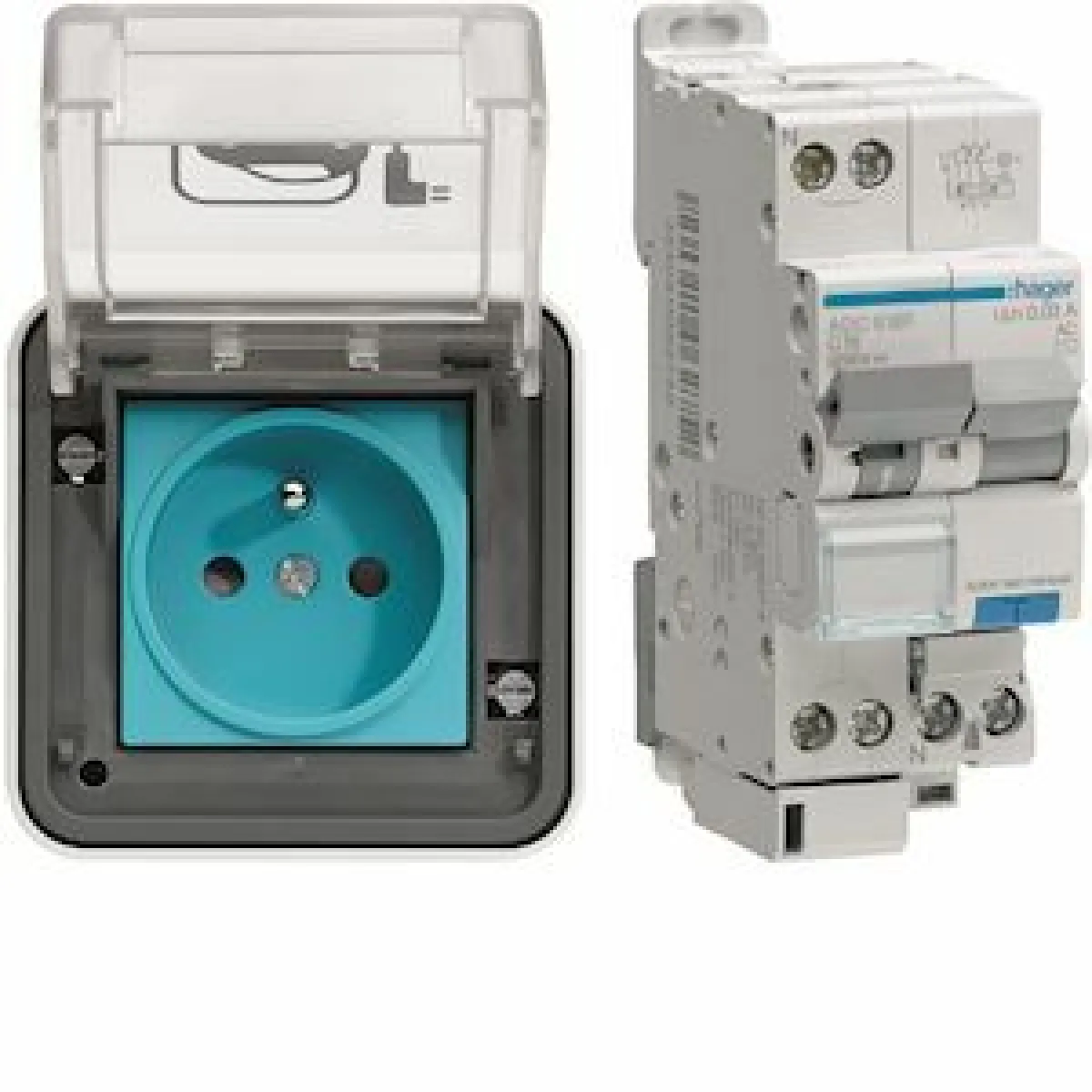 Hager Prise de charge Witty - IP55