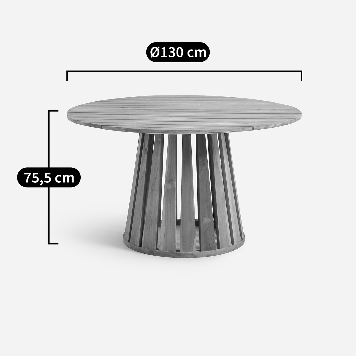 AM.PM<br>Mesa de jardim em teca Velizy