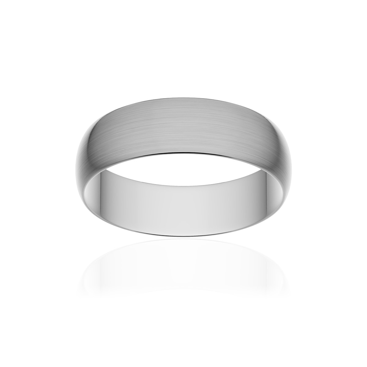 Alliance platine 950 brossé ruban 5,5 mm