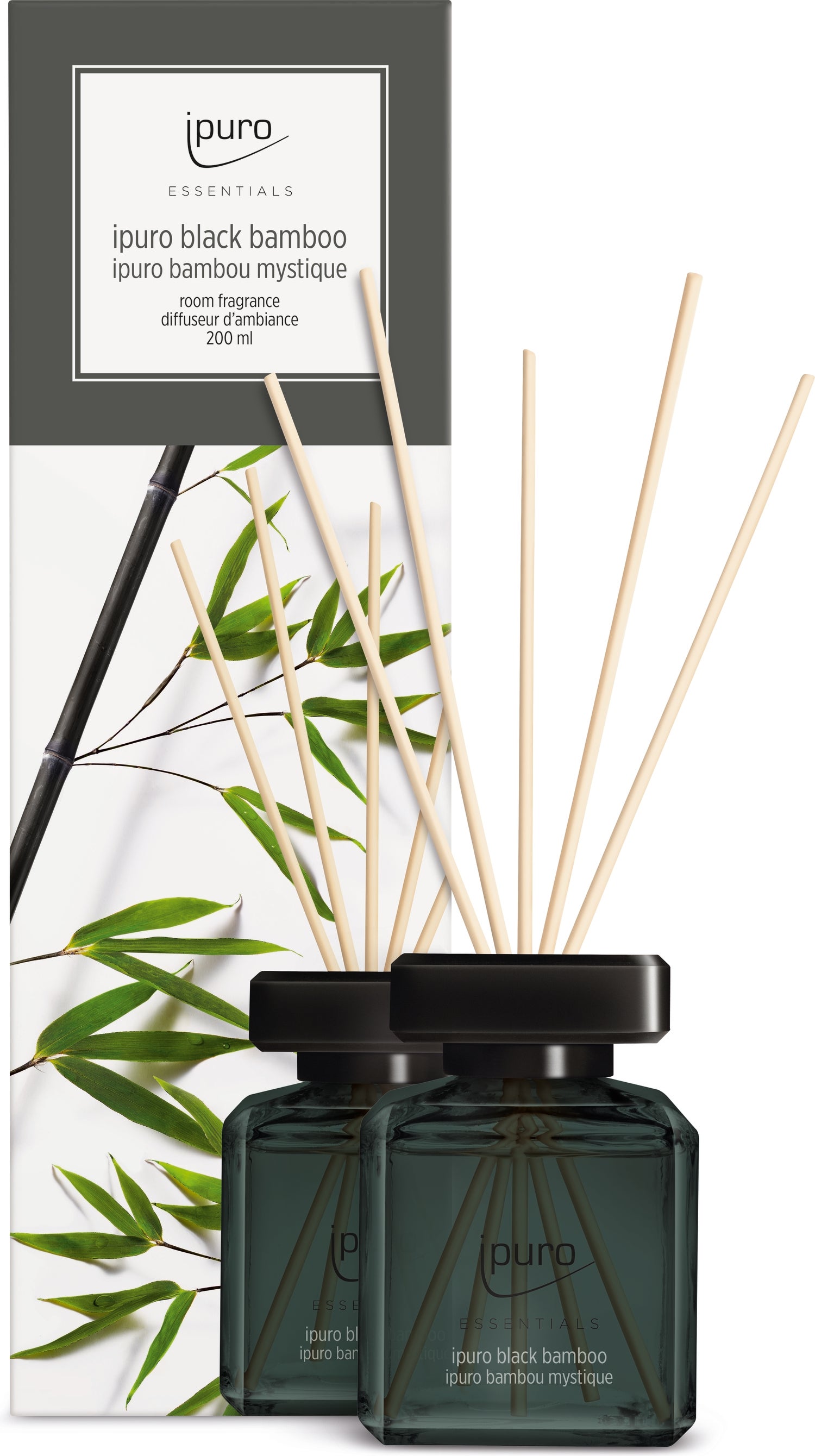 Ipuro geurstokjes Essentials Black Bamboo 200 ml