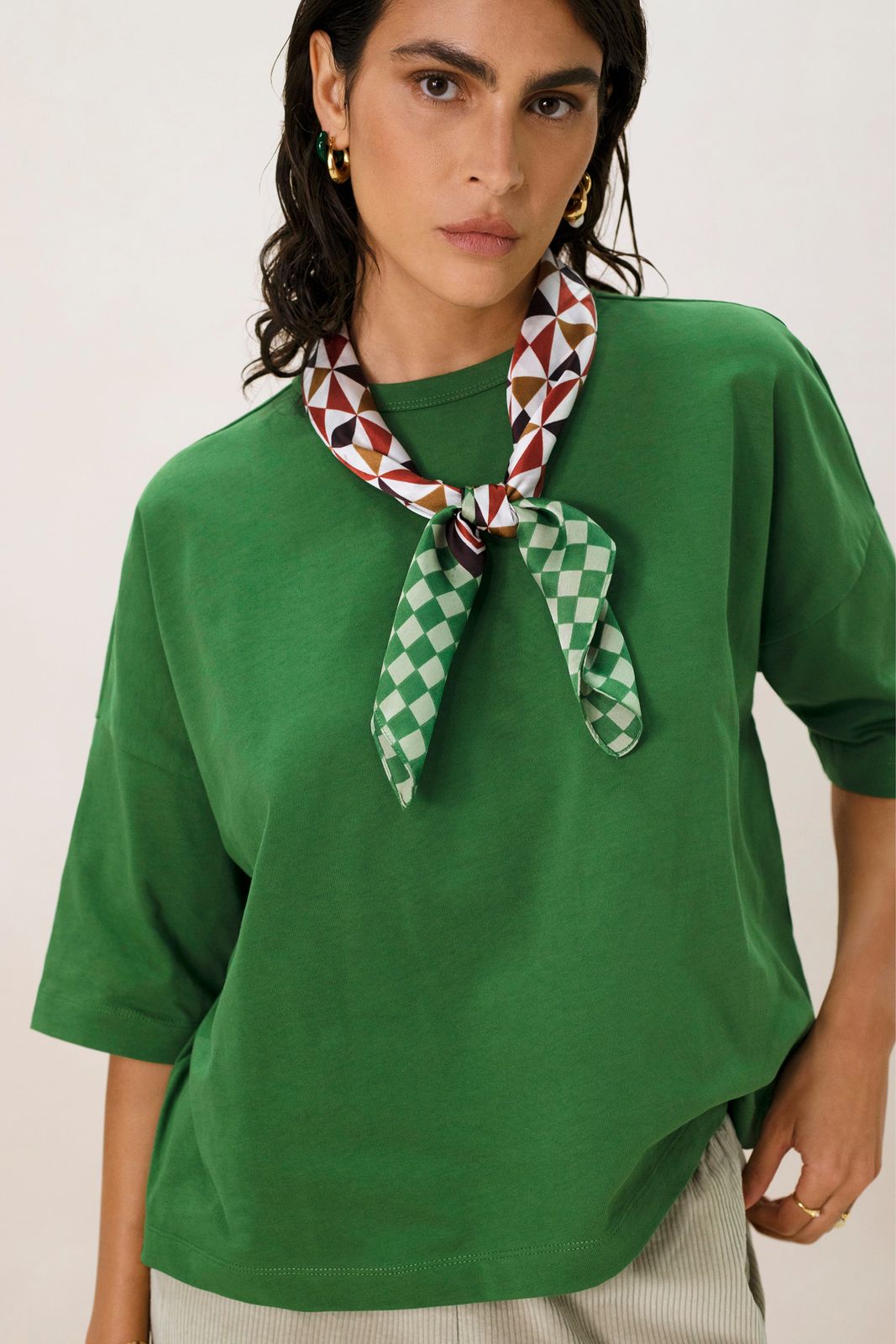 Groen oversized T-shirt