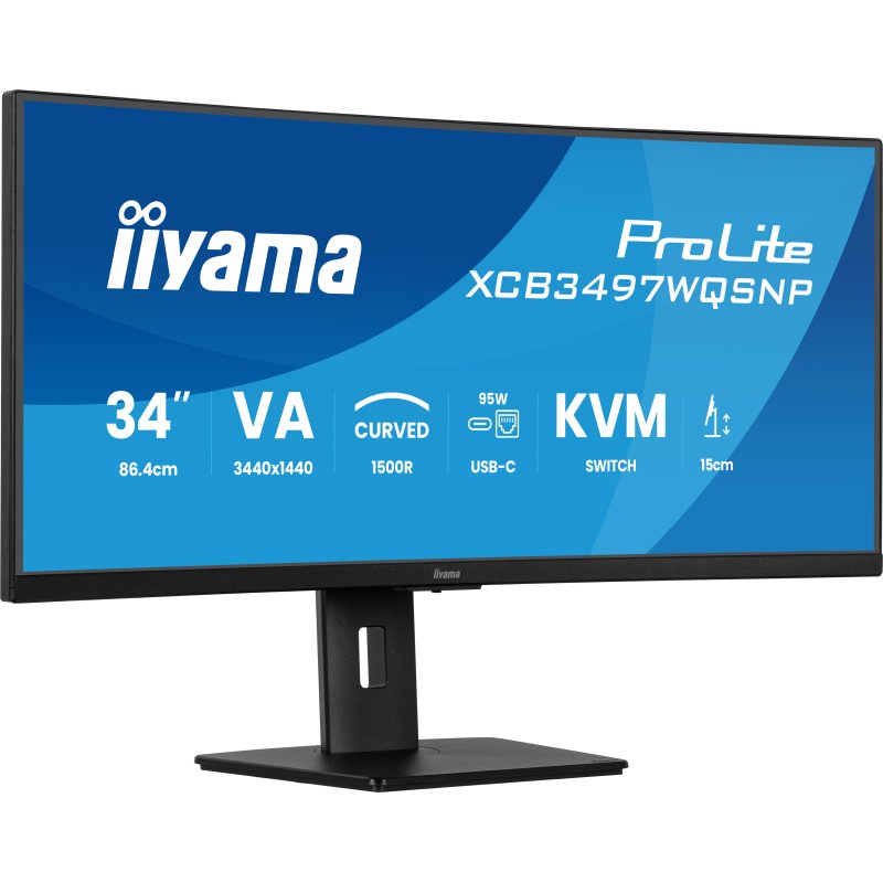 iiyama ProLite XCB3497WQSNP-B1 écran plat de PC 86,4 cm (34