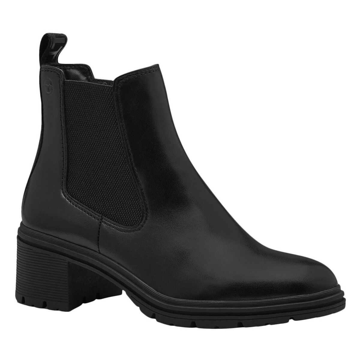 TAMARIS<br>Botas Chelsea de cano curto em couro macio