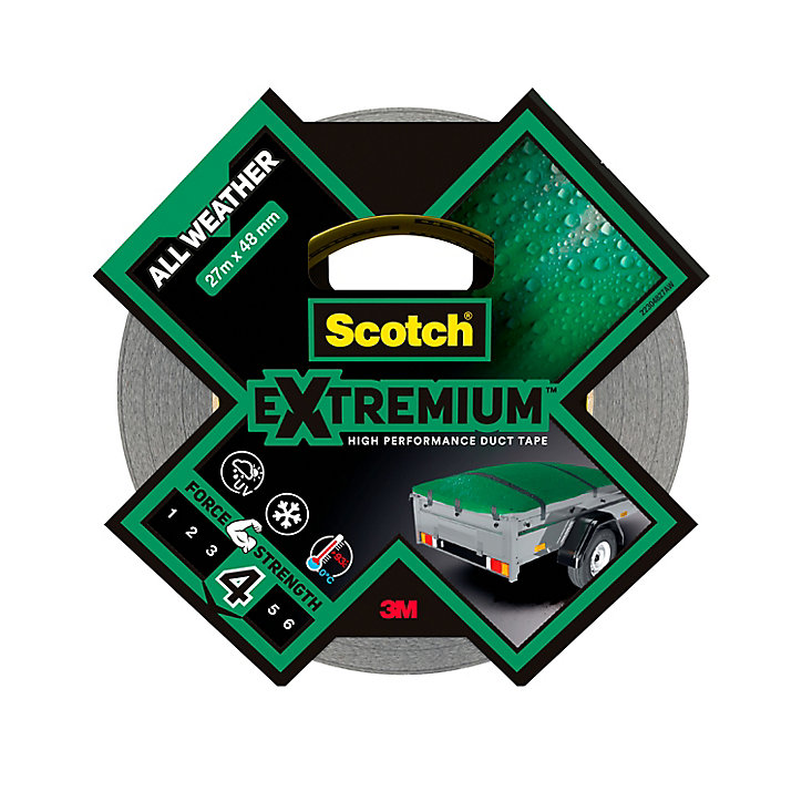 Ruban adhésif toile de réparation Scotch Extremium 27 x 48 mm gris