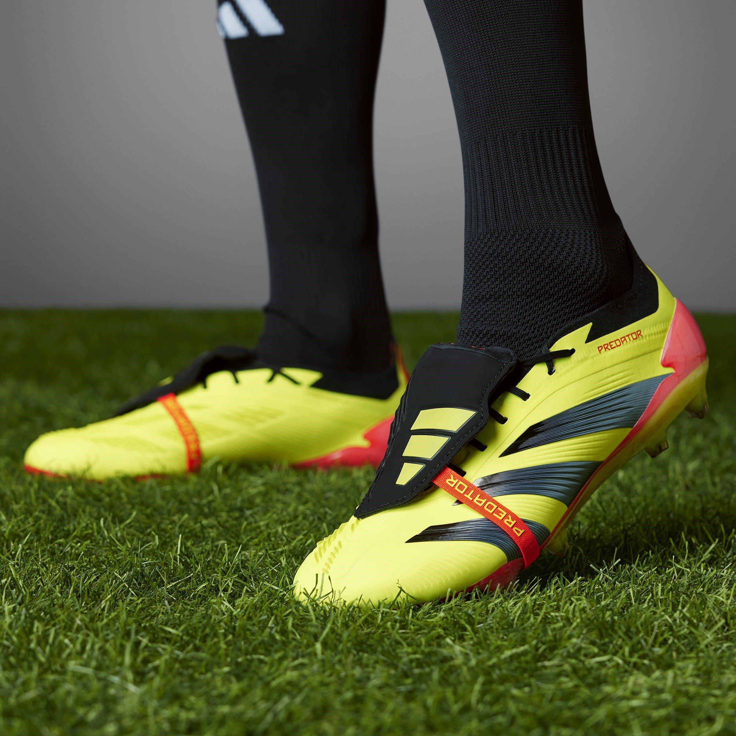 adidas Predator Fold over Tongue Elite Juniors Firm Ground Football Boots