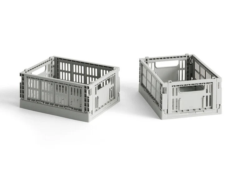 HAY  Colour Crate Mini kasse, 2 stk. - Light grey