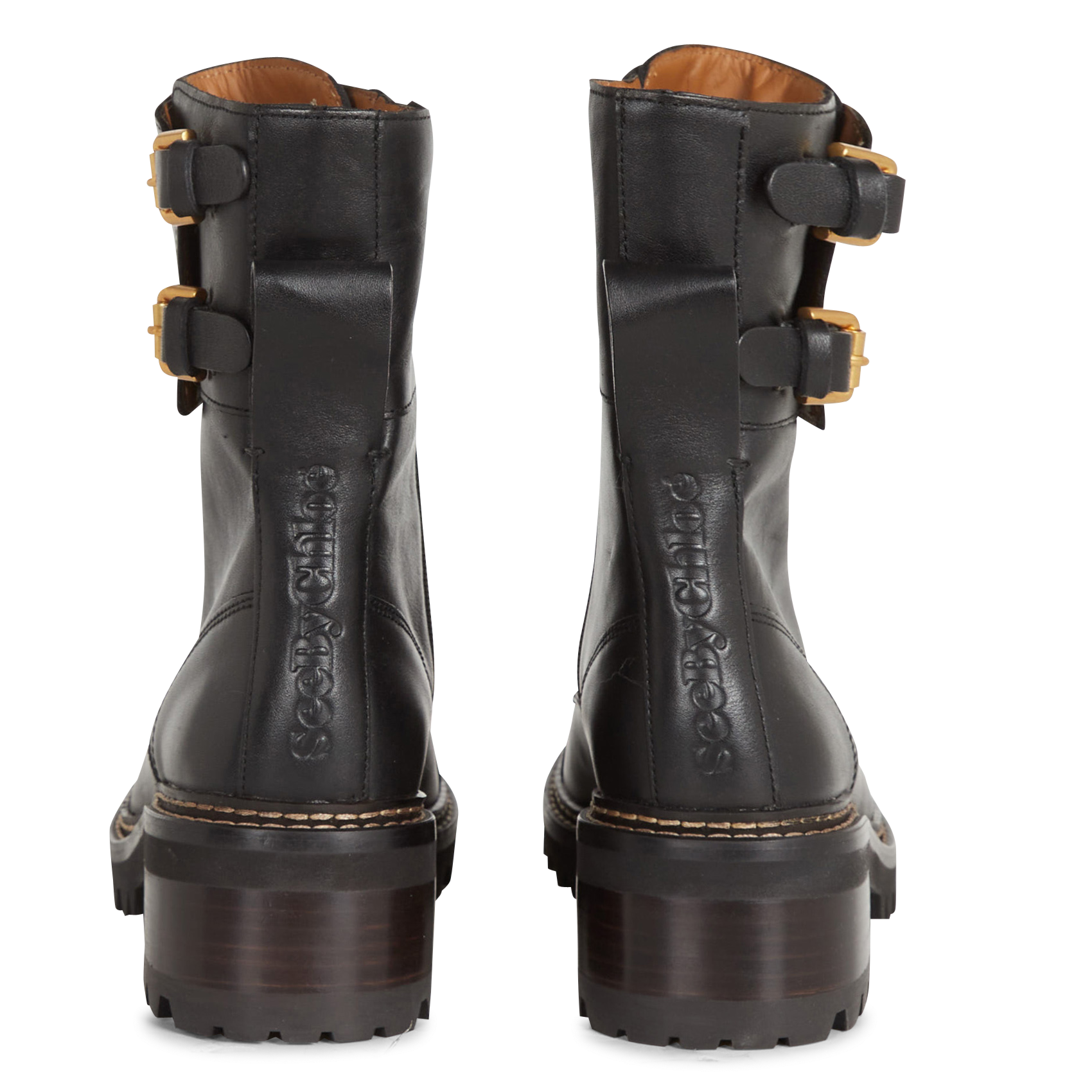 Bottines en cuir de bovin | Noir