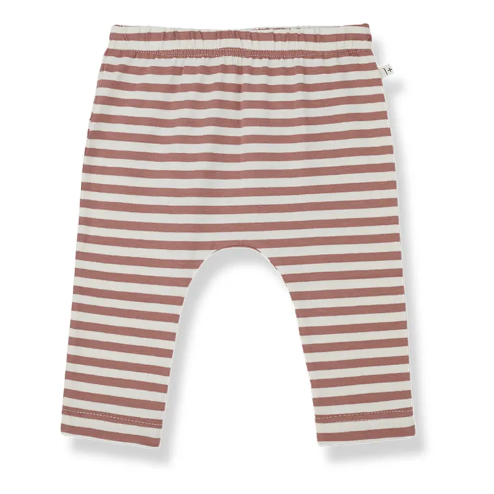 1+ in the family Legging Rayé Jersey Silou | Vieux Rose