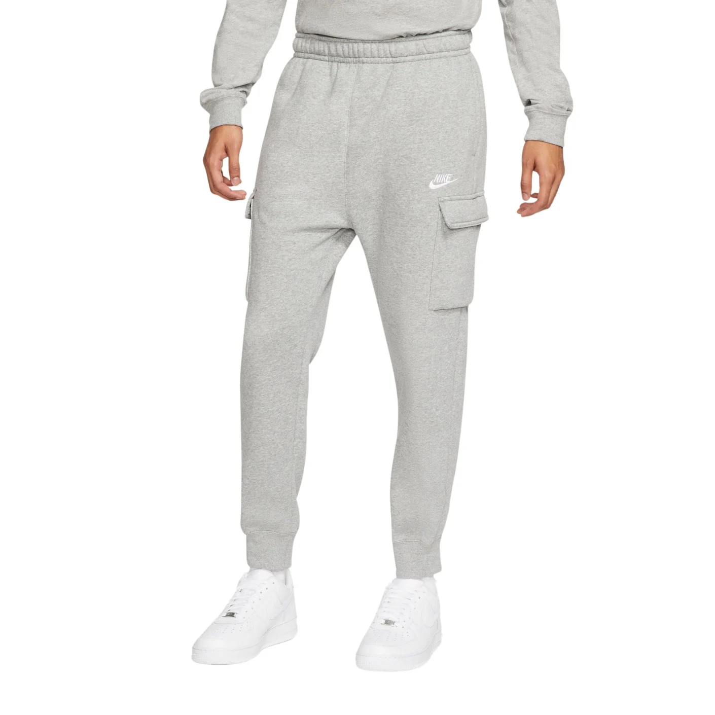 Nike Sportswear Club Fleece Cargobroek Grijs Wit