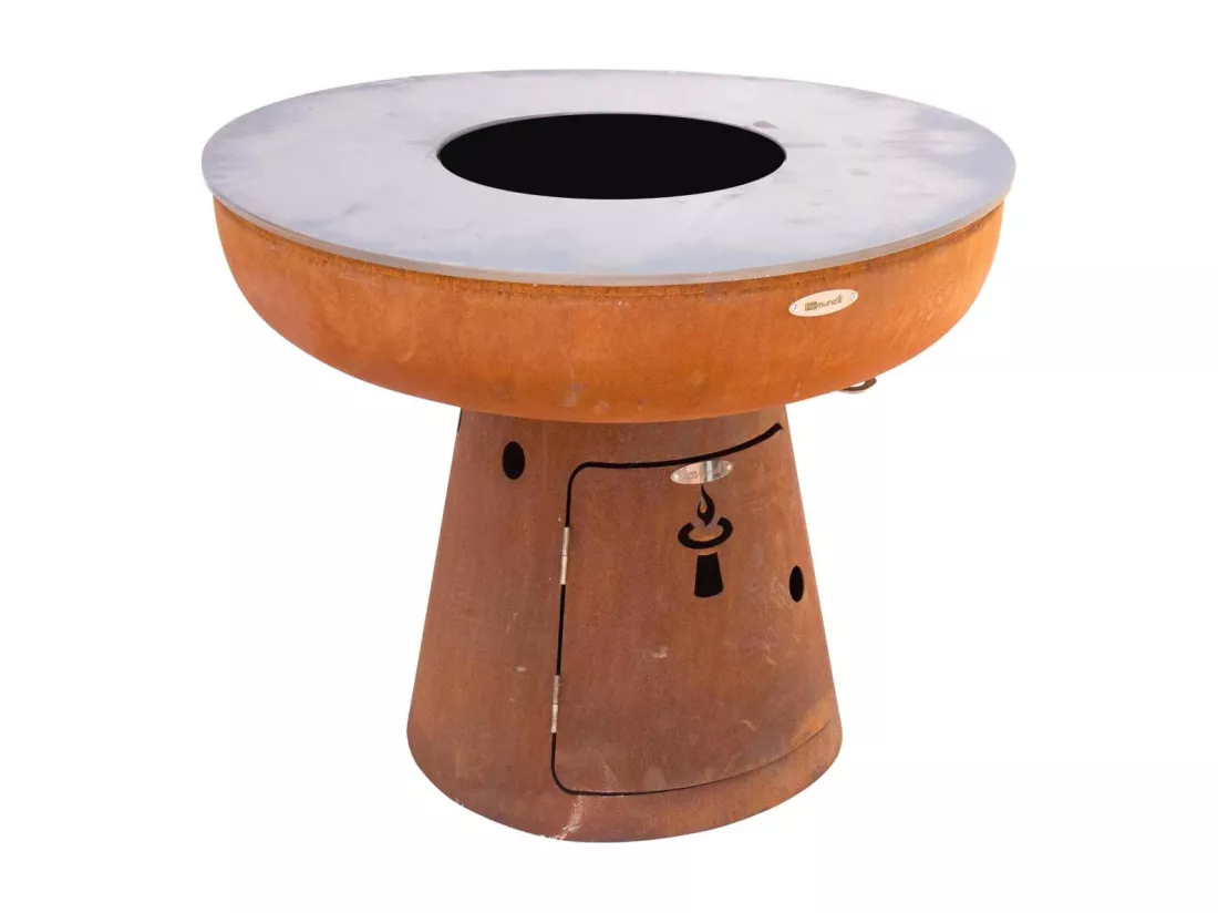 Barbecue brasero en acier Nero Hauteur 84 cm Diamètre 102 cm