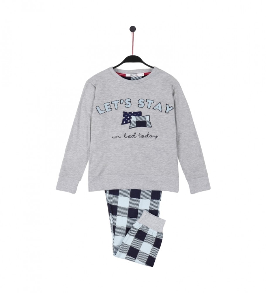 Admas Vamos Ficar de Pijama Cinza