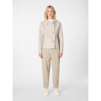 Damen-Wolljacke, Naturweiß