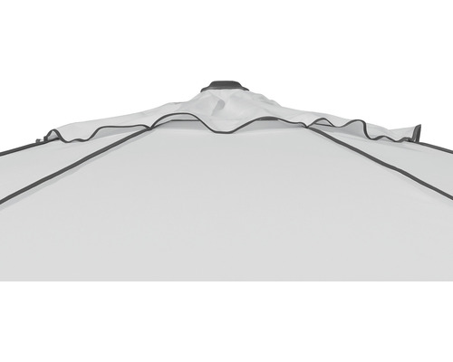 Schneider Adria tuinparasol, Ø 350 cm, rond, zilvergrijs