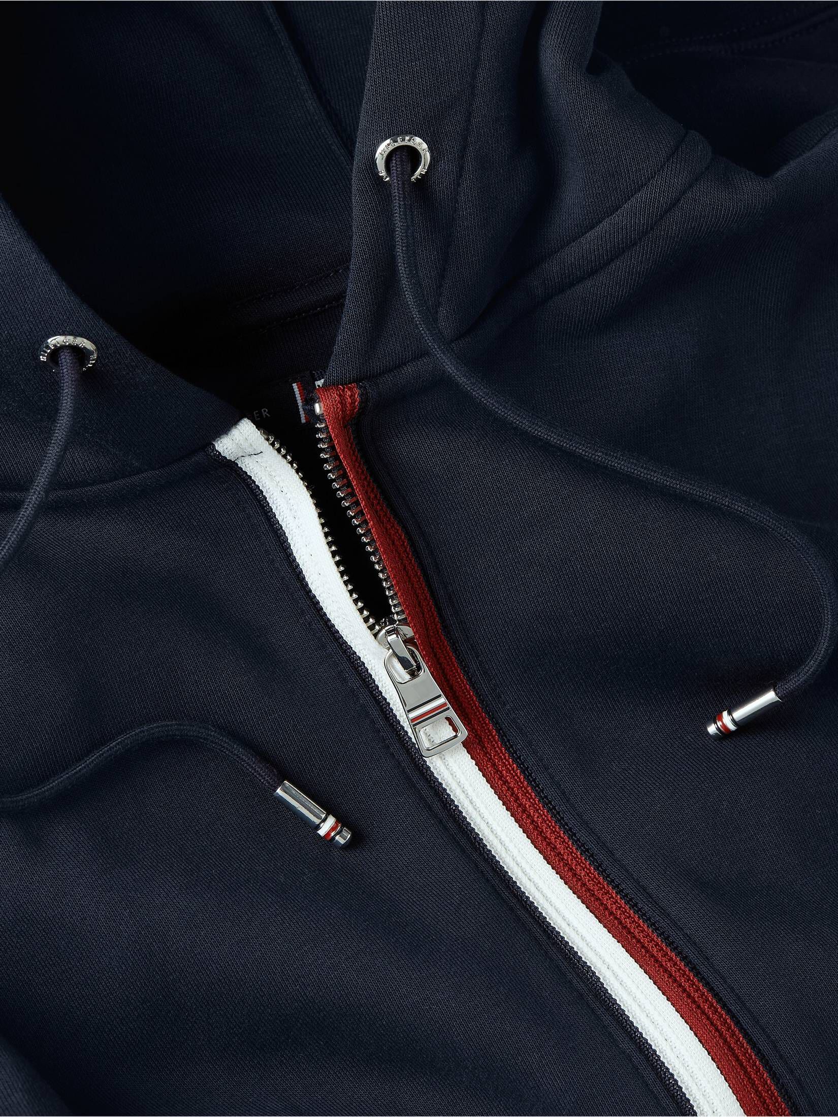 Tommy Hilfiger| Herren Kapuzenjacke SPLIT GLOBAL STRIPE ZIP HOODY